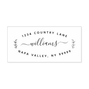 Nome e Endereço de Retorno Carimbo de Autocolagem