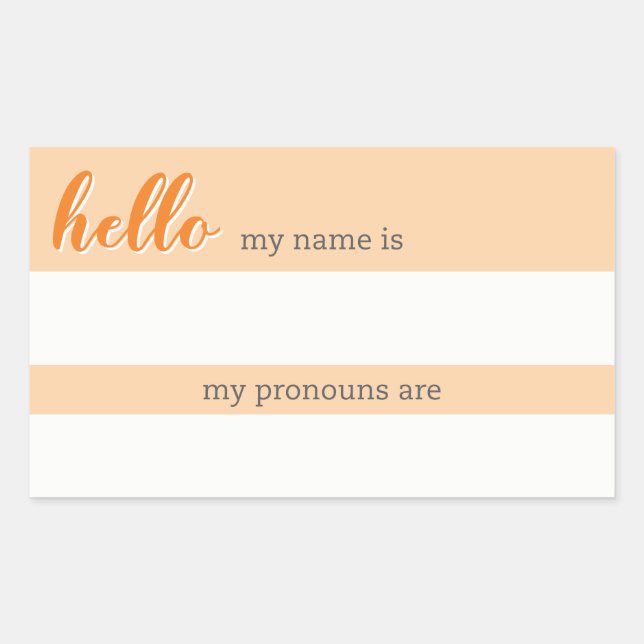 Nome e etiqueta do substantivo - Laranja (Frente)