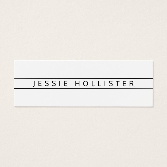 Nome e informações profissionais (Frente)