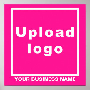 Nome e logotipo da empresa no Poster da Praça Rosa