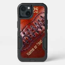 Nome e número da capas de iphone de futebol legal