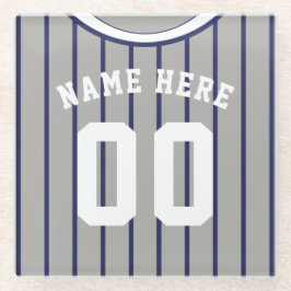 Nome e número do Marinho Pinstripe Baseball
