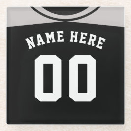 Nome e Porta copos numérica, Cinza Baseball Softba