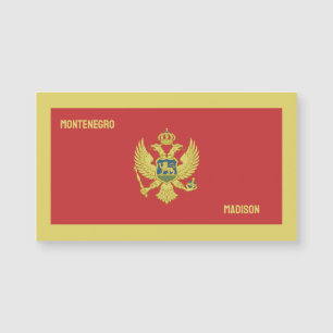 Nome e texto personalizados Montenegro