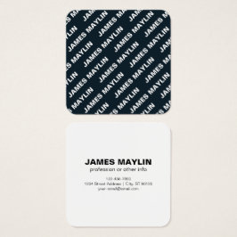 Nome Editável Repetível Negrito | Branco preto sim