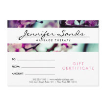 NOME ELEGANTE com certificado de presente para BLO