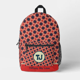 Nome Elegante De Volta À Mochila Padrão Da Escola