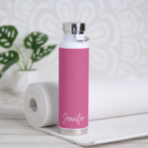 Nome Elegante Simples Rosa Moderno