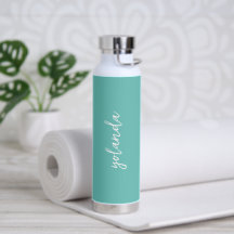 Nome Elegante Simples Teal Green Turquoise Moderna