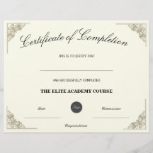 Nome em Branco | Certificado de Conclusão Logotipo