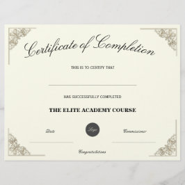 Nome em Branco | Certificado de Conclusão Logotipo