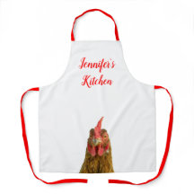 Nome Engraçado de Frango Impressão Apron