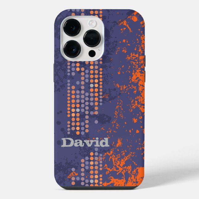 nome estilo surf laranja azul  (Verso)
