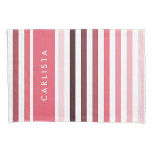 Nome feminino com faixas largas em cor-de-rosa