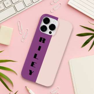 Nome Grande Púrpura Rosa Rosa de Bloco de Duas Cor