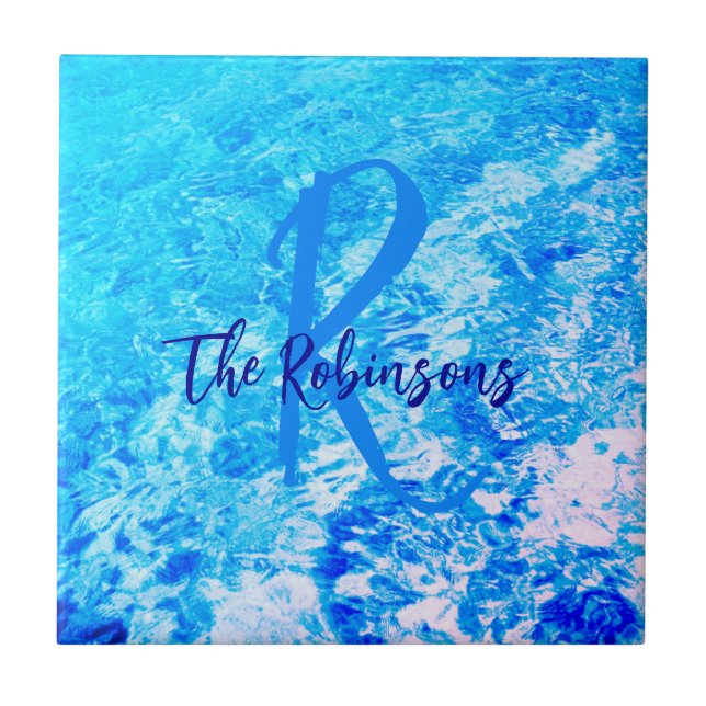 Nome inicial da família de Modelo de chá azul-água (Frente)