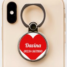 Nome inicial de adição Davina com flores