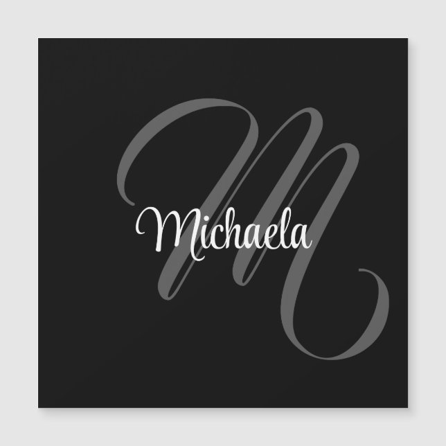 Nome inicial do monograma moderno minimalista (Frente)