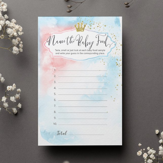 Nome Jogo de Comida de Bebê, Chá de fraldas de Rev (Criador carregado)