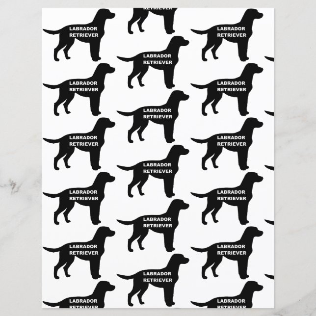 nome labrador silhouette (Frente)