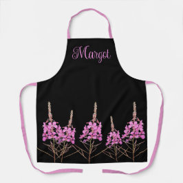 Nome Margot personalizável retro floral rosa bonit