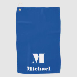 Nome Mínimo - Letra Inicial Cor Sólida Azul