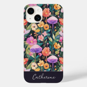 Nome Moderno Elegante do Cogumelo de Flor Selvagem
