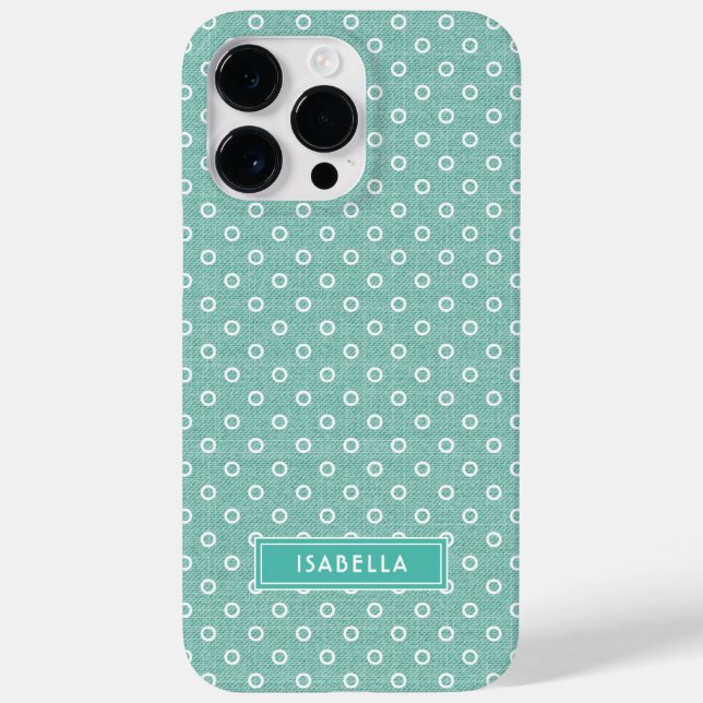 Nome Moderno Simples Verde com Estilo Feminino (Verso)