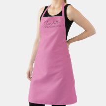 Nome Monograma Minimalista Elegante Rosa 