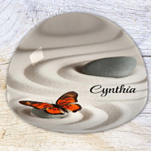 Nome no Zen Garden Monarca Borboleta Paperweight