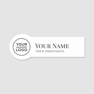 Nome Nomes de etiqueta de logotipo rodando de pinos de