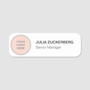 Nome Nomes de etiqueta personalizados de logotipo da em