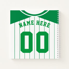 Nome & Número Baseball Softball Green Jersey