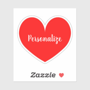 Nome personalizado adesivo decal do laptop vermelh