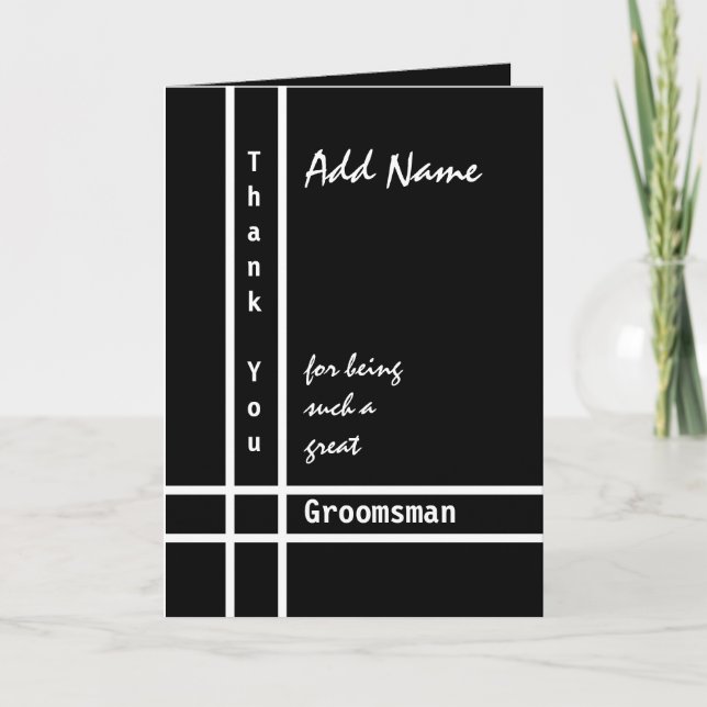 Nome Personalizado Agradecimento de Casamento para (Frente)