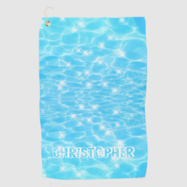 Nome personalizado água azul ondula texturas de ág