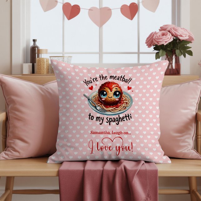Nome Personalizado Almofada de Amor do Dia dos Nam (Custom Name Funny Valentine Love Pillow)