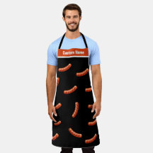 Nome Personalizado Big Hot Dog Apron Engraçado Apr