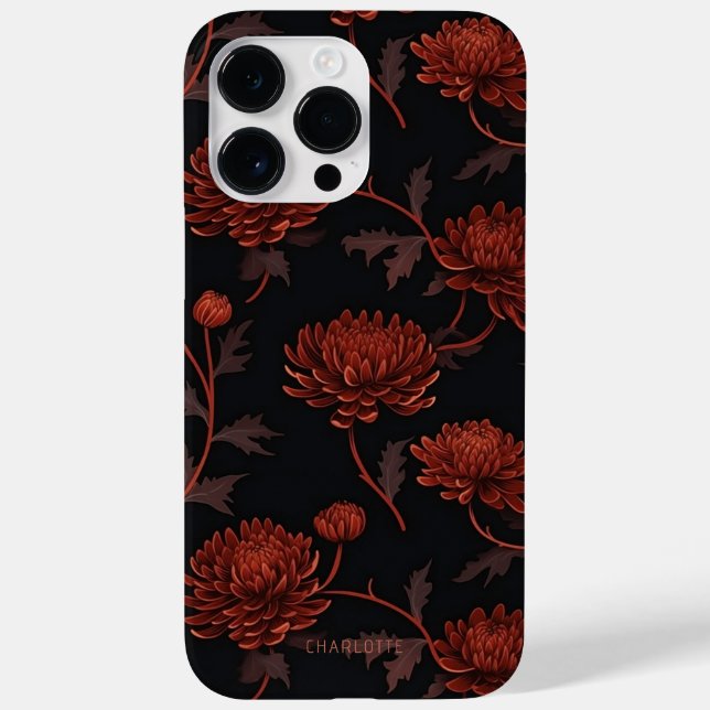 Nome Personalizado Biológico Floral Elegante (Verso)