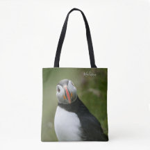 Nome personalizado bolsas Puffin