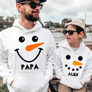 Nome Personalizado Boneco de Neve Família Combinan