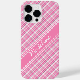 Nome Personalizado Bonito no Padrão de Tartan de X