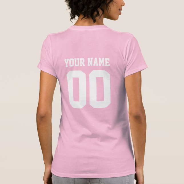 Nome personalizado Camisa de futebol feminino (Verso)