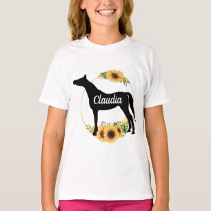 Nome Personalizado Camisa T de cavalo árabe eques