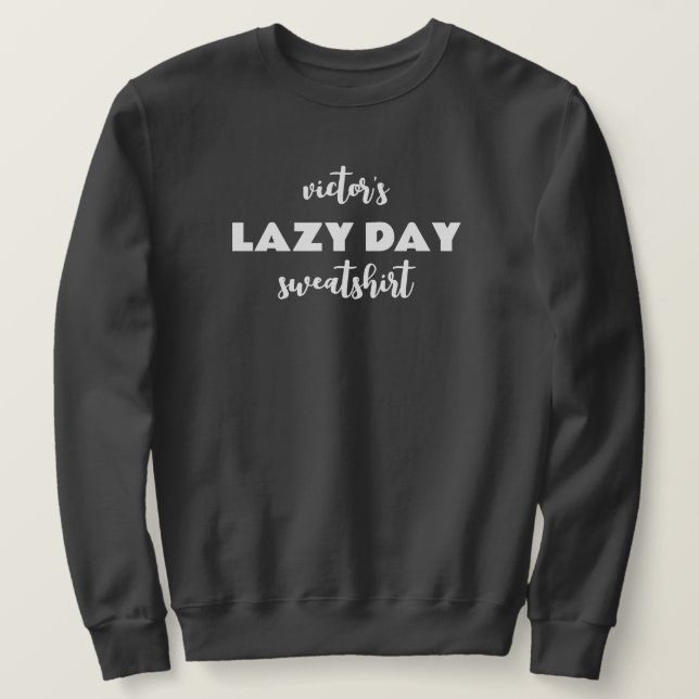 Nome Personalizado, Camiseta Preguiçosa (Frente do Design)