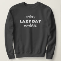 Nome Personalizado, Camiseta Preguiçosa