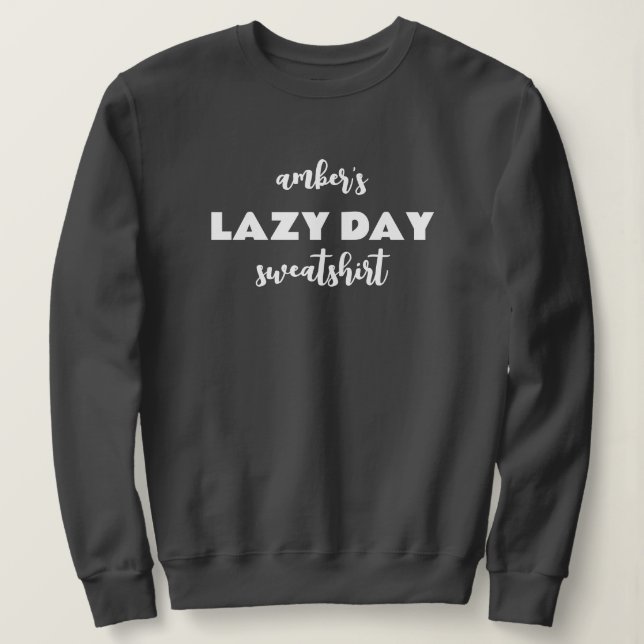 Nome Personalizado, Camiseta Preguiçosa (Frente do Design)