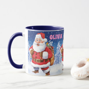 Nome personalizado caneca de café de Natal, Jolly