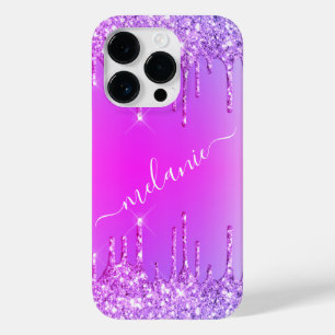 Nome Personalizado capas de iphone Púrpura Rosa Ne