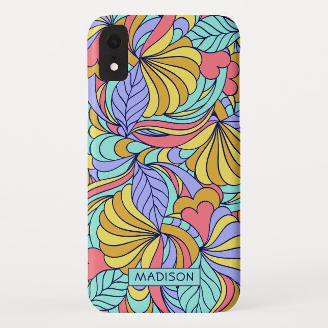 Nome personalizado capas de telefone de portas col (Verso)